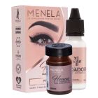 Menela Kit Henna Preto e Fixador Para Sobrancelha.