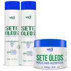 Widi Care Sete Óleos Kit Nutritivo Completo (3 Produtos)