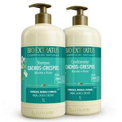 Bio Extratus Cachos & Crespos Kit Shampoo e Condicionador - 2x1L