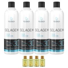 Borabella Kit Revenda 04 Selagem 350ml +04 oleos