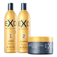 Exo Hair Exoplastia Progressiva Alisamento S/F + Nanotron Mask 