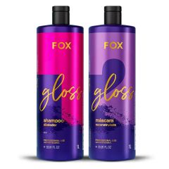 Fox Gloss Kit Shampoo e Máscara Redutora - 2x1Litro