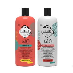 Ghair Top10 Kit Shampoo e Condicionador 2x1Litro