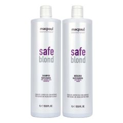 Macpaul Safe Blond Kit Matizador Shampoo e Máscara - 2x1Litro