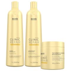 Kit Richée Clinic Repair System Hidratação e Força + Brinde