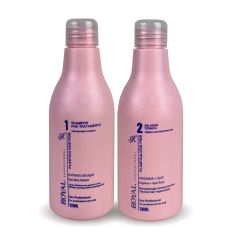 Royal Kit Plástica Dos Fios Selagem Térmica Açai - 2x300ml