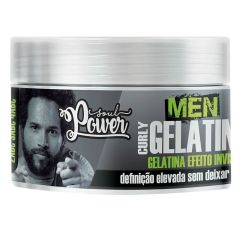 Soul Power Men Curly Gelatina Efeito Invisível Definição Cachos - 250g