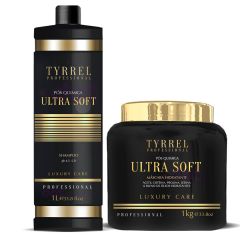 Tyrrel Ultra Soft Shampoo e Máscara Pós Química Kit Profissional